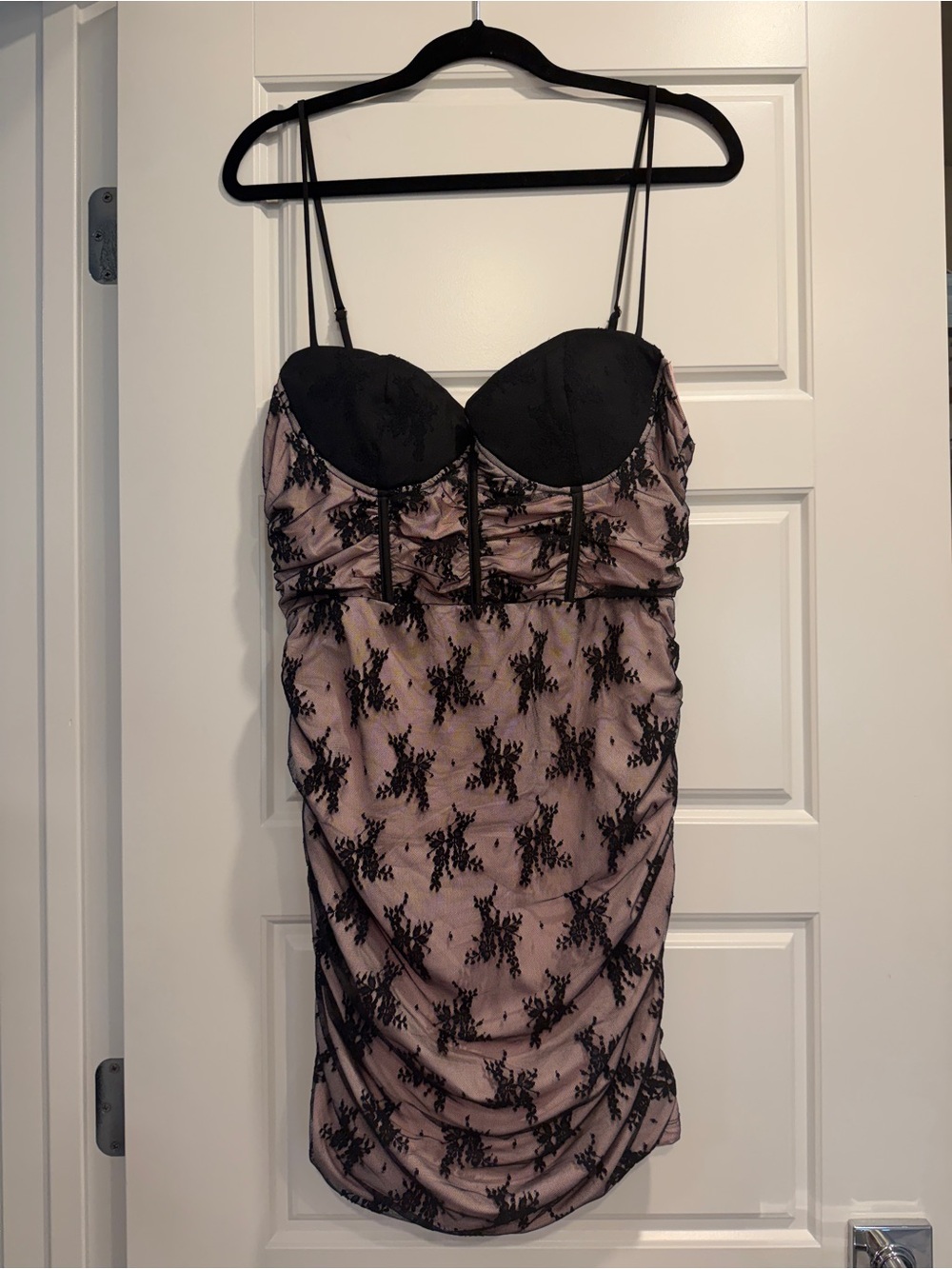 Hello Molly Reverie Nights Thin Strap Dress Womens XL Corset Top Party Rush NWT